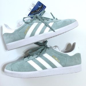 Adidas Gazelles Mint Green women's sneakers